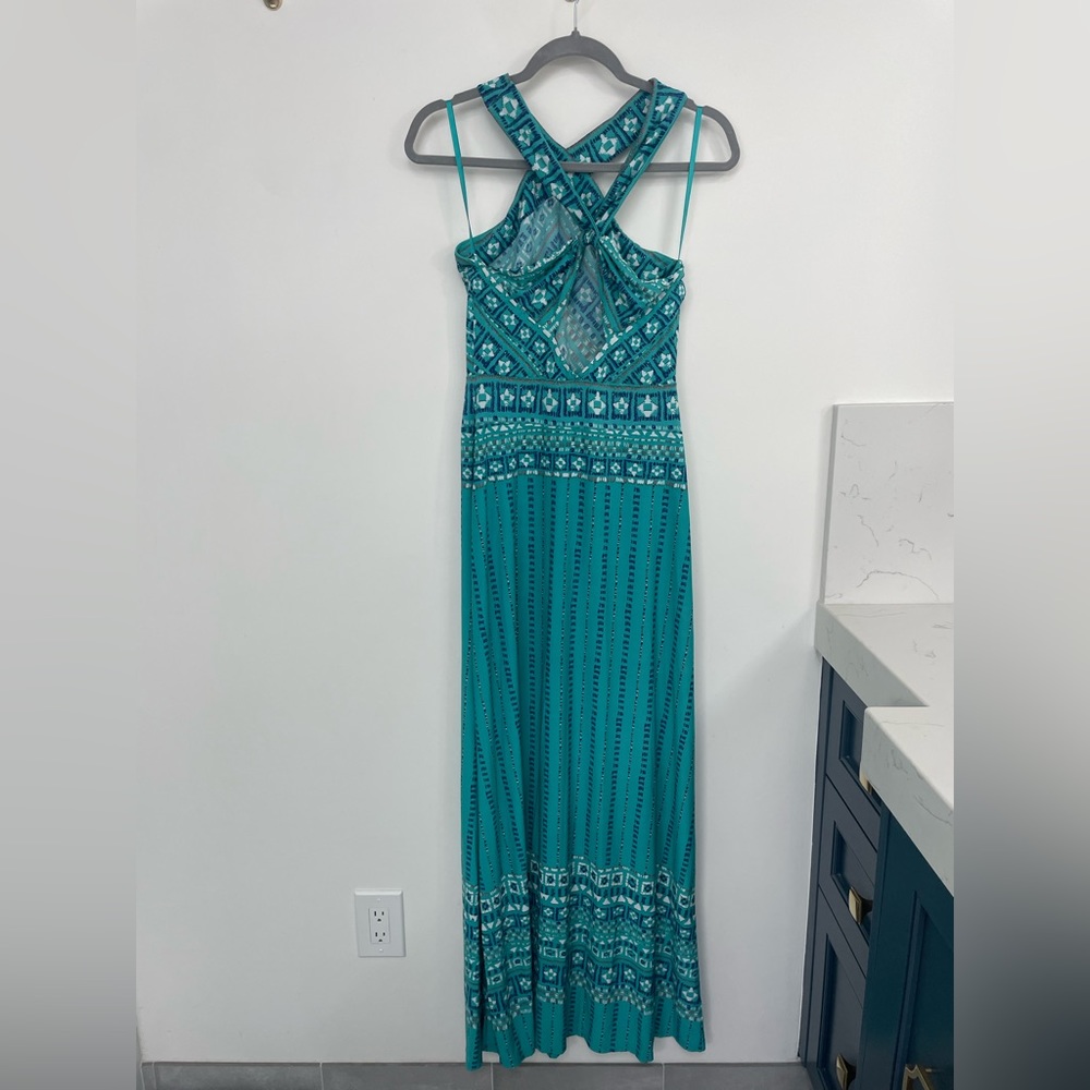 BCBG Turquoise Long Dress